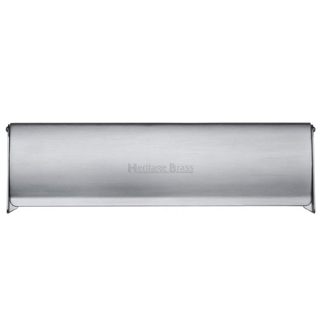 Heritage Brass Door Furniture Satin Chrome / Interior Letter Flap / 15 3/4 x 4" Heritage Brass - Interior Letterflap 15 3/4 x 4 Satin Chrome finish