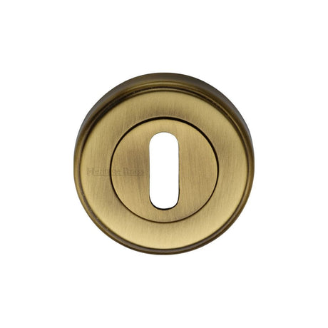 Heritage Brass Door Furniture Antique Brass / Mortice Key Profile Escutcheons Heritage Brass - Key Escutcheon Antique Brass Finish