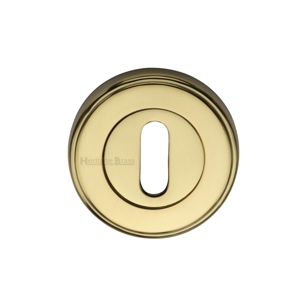 Heritage Brass Door Furniture Polished Brass / Mortice Key Profile Escutcheons Heritage Brass - Key Escutcheon Polished Brass Finish