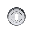 Heritage Brass Door Furniture Polished Chrome / Mortice Key Profile Escutcheons Heritage Brass - Key Escutcheon Polished Chrome Finish