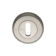 Heritage Brass Door Furniture Satin Nickel / Mortice Key Profile Escutcheons Heritage Brass - Key Escutcheon Satin Nickel Finish