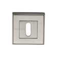 Heritage Brass Door Furniture Satin Nickel / Mortice Key Profile Escutcheons Heritage Brass - Key Escutcheon Square Satin Nickel Finish