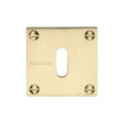 Heritage Brass Door Furniture Satin Brass / Mortice Key Profile Escutcheons Heritage Brass - Keyhole Escutcheon Satin Brass Finish