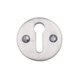 Heritage Brass Door Furniture Satin Chrome / Mortice Key Profile Escutcheons Heritage Brass - Keyhole Escutcheon Satin Chrome Finish