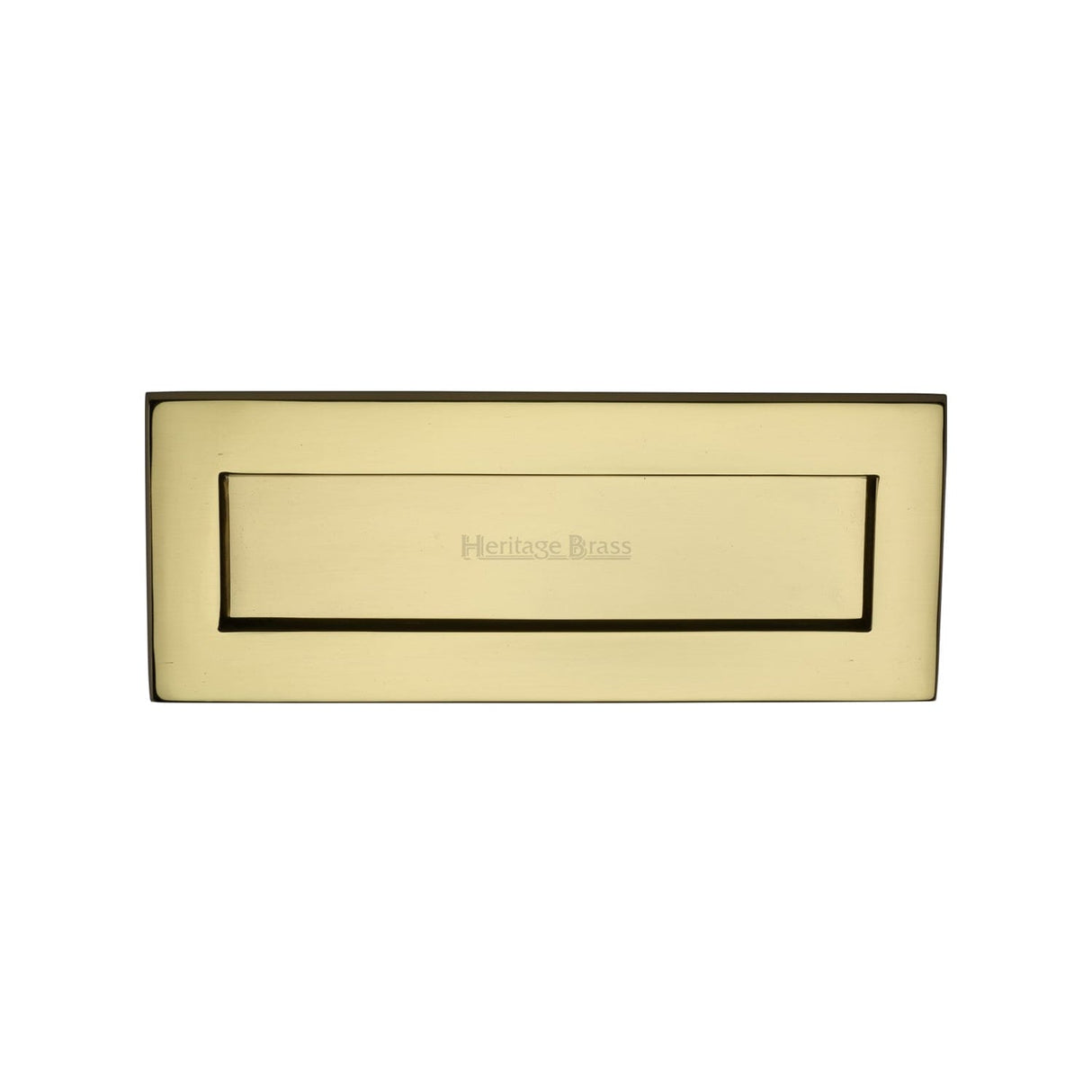 Heritage Brass Door Furniture Unlacquered Brass / Letter Plates / 254 x 102mm (10 x 4") Heritage Brass - Letterplate 10" x 4" Unlacquered Brass finish