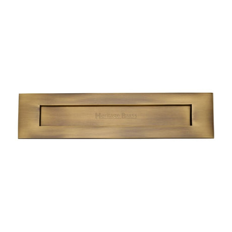 Heritage Brass Door Furniture Antique Brass / Letter Plates / 331 x 80mm (13" x 3") Heritage Brass - Letterplate 13" x 3" Antique Brass Finish