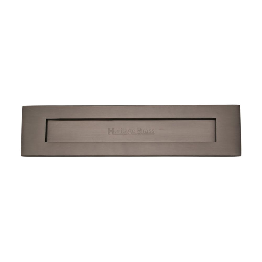 Heritage Brass Door Furniture Matt Bronze / Letter Plates / 331 x 80mm (13" x 3") Heritage Brass - Letterplate 13" x 3" Matt Bronze Finish