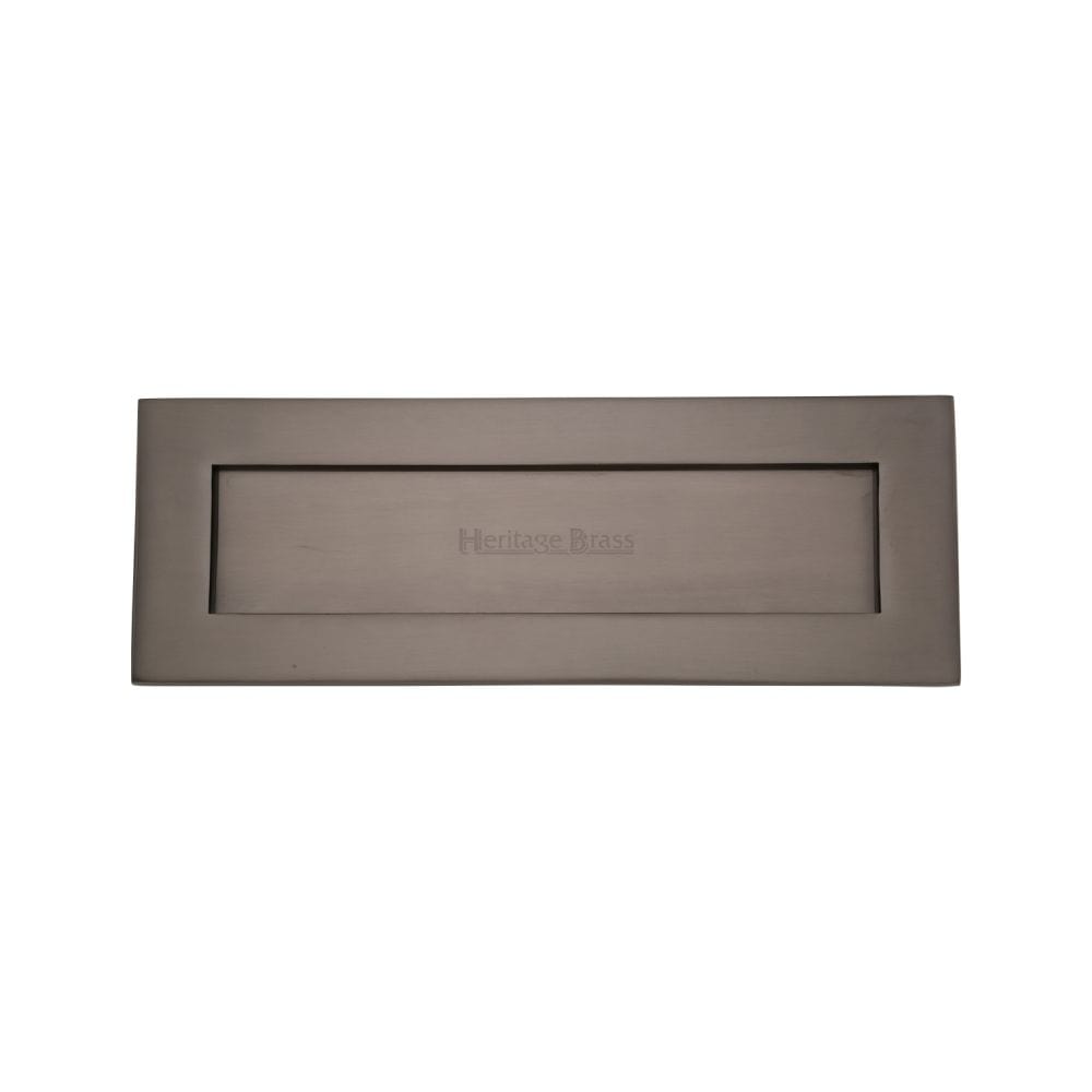 Heritage Brass Door Furniture Matt Bronze / Letter Plates / 356 x 127mm (14" x 4 1/2") Heritage Brass - Letterplate 14" x 4 1/2" Matt Bronze Finish