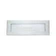 Heritage Brass Door Furniture Satin Chrome / Letter Plates / 356 x 127mm (14" x 4 1/2") Heritage Brass - Letterplate 14" x 4 1/2" Satin Chrome Finish