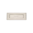 Heritage Brass Door Furniture Satin Nickel / Letter Plates / 203 x 76mm (8" x 3") Heritage Brass - Letterplate 8" x 3" Satin Nickel Finish