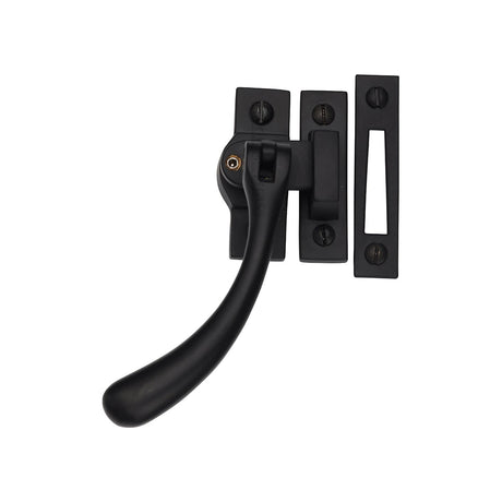 Heritage Brass Window Furniture Matt Black / Yes / Mortice & Hook Place Heritage Brass - Lockable Brass Casement Window Fastener Ball Design Matt Black Finish