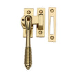 Heritage Brass Window Furniture Polished Brass / Yes / Mortice & Hook Place Heritage Brass - Lockable Mortice & Hook Plate Casement Fastener Reeded Design Polished Brass finish