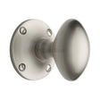 Heritage Brass Door Furniture Satin Nickel / Mortice Knobs Heritage Brass - Mortice Knob on Rose Mayfair Design Satin Nickel Finish