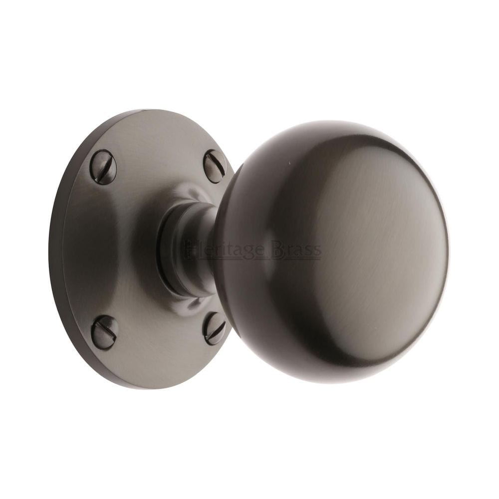 Heritage Brass Door Furniture Matt Bronze / Mortice Knobs Heritage Brass - Mortice Knob Westminster Design Matt Bronze Finish