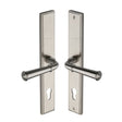Heritage Brass Door Furniture Satin Nickel / Multi Point Lock Set / 92mm c/c Heritage Brass - Multi-Point Door Handle Lever Lock Colonial LH Design Satin Nick