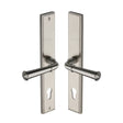 Heritage Brass Door Furniture Satin Nickel / Multi Point Lock Set / 92mm c/c Heritage Brass - Multi-Point Door Handle Lever Lock Colonial RH Design Satin Nick