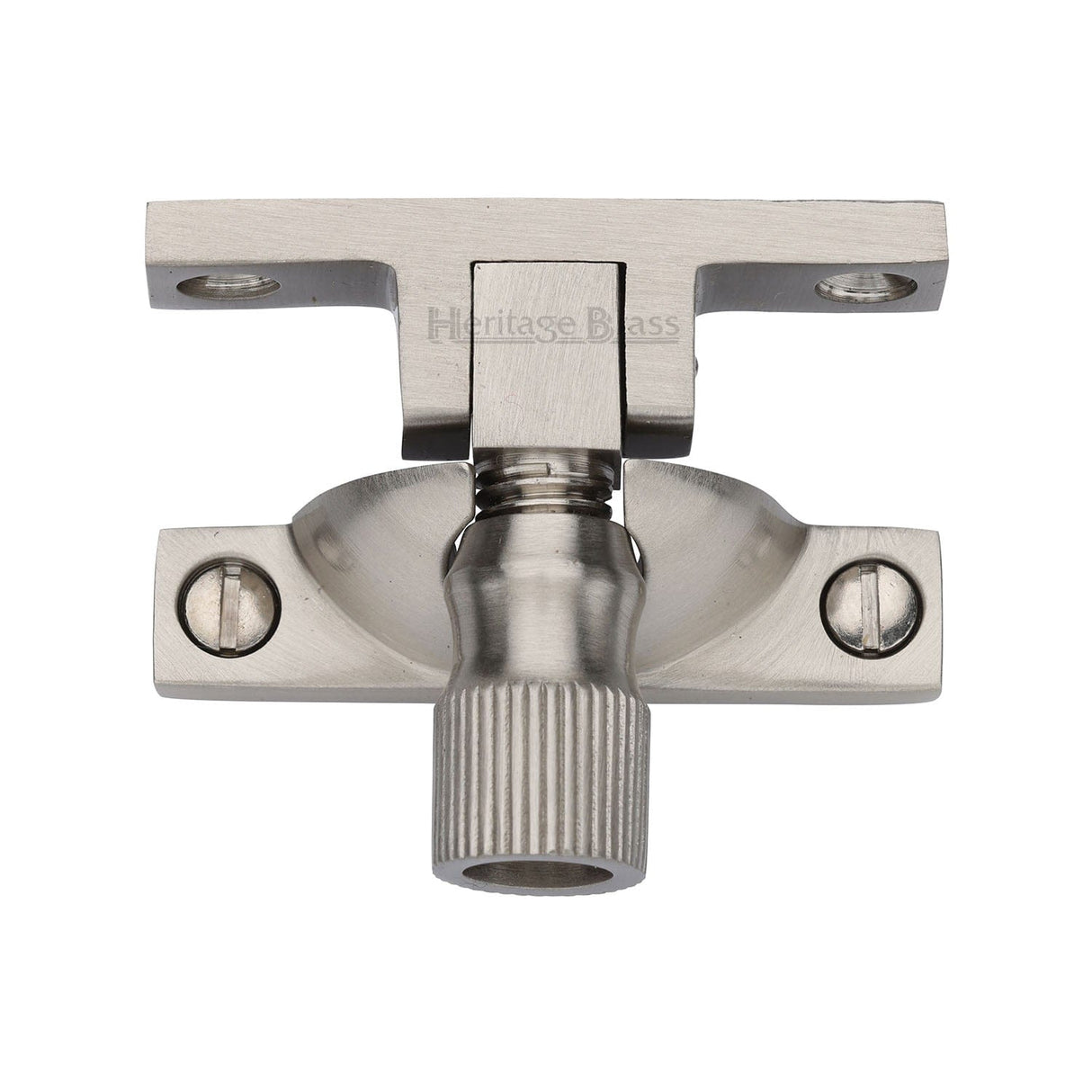 Heritage Brass Window Furniture Satin Nickel / Sash Window Brighton Fasteners / Yes Heritage Brass - Narrow Brighton Sash Fastener Satin Nickel finish