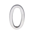Heritage Brass Door Furniture Satin Chrome / Numerals / 0 Heritage Brass - Numeral 0 Concealed Fix 76mm (3") Satin Chrome finish