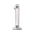 Heritage Brass Door Furniture Polished Chrome / Numerals / 1 Heritage Brass - Numeral 1 Face Fix 51mm (2") Polished Chrome Finish