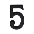 Heritage Brass Door Furniture Matt Black / Numerals / 5 Heritage Brass - Numeral 5 Concealed Fix 76mm (3") Matt Black