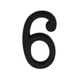 Heritage Brass Door Furniture Matt Black / Numerals / 6 Heritage Brass - Numeral 6 Concealed Fix 76mm (3") Matt Black