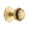 Heritage Brass Door Furniture Satin Brass / Octagonal Centre Door Knob Heritage Brass - Octagon Centre Door Knob 2 1/2" Satin Brass Finish