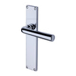 Heritage Brass Door Furniture Polished Chrome / Latch Handles Heritage Brass - Octave Lever Latch Door Handle on 200mm Plate Polished Chrome finish
