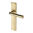 Heritage Brass Door Furniture Polished Brass / Latch Handles Heritage Brass - Octave Reeded Lever Latch Polished Brass finish