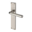 Heritage Brass Door Furniture Satin Nickel / Latch Handles Heritage Brass - Octave Reeded Lever Latch Satin Nickel finish
