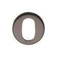 Heritage Brass Door Furniture Matt Bronze / Oval Profile Escutcheons Heritage Brass - Oval Profile Cylinder Escutcheon Matt Bronze Finish