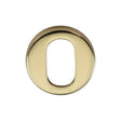 Heritage Brass Door Furniture Polished Brass / Oval Profile Escutcheons Heritage Brass - Oval Profile Cylinder Escutcheon Polished Brass Finish