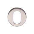 Heritage Brass Door Furniture Satin Nickel / Oval Profile Escutcheons Heritage Brass - Oval Profile Cylinder Escutcheon Satin Nickel Finish