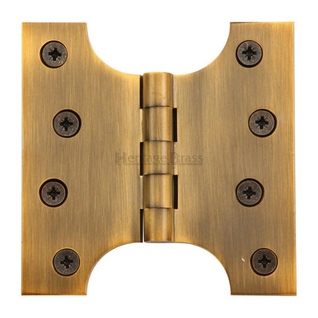Heritage Brass Hinges Antique Brass / Parliament Hinges / 4" x (102mm) Heritage Brass - Parliament Hinge Brass 4" x 2" x 4" Antique Brass Finish