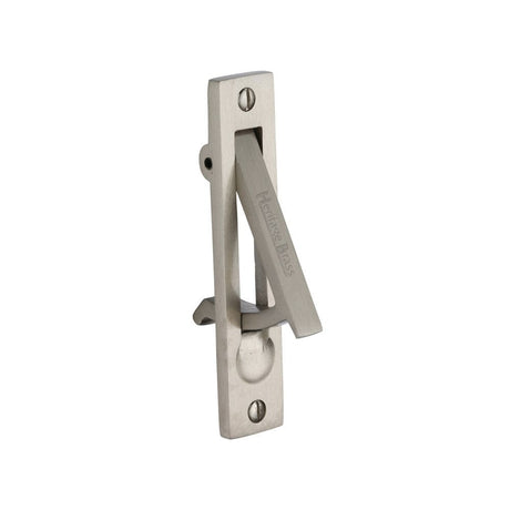 Heritage Brass Door Furniture Satin Nickel / Door Edge Pull Heritage Brass - Pocket Door Edge Pull Satin Nickel Finish