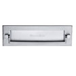 Heritage Brass Door Furniture Satin Chrome / Postal Knockers / 254 x 79mm (10 x 3") Heritage Brass - Postal Knocker 254 x 79mm - Satin Chrome Finish