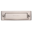 Heritage Brass Door Furniture Satin Nickel / Postal Knockers / 254 x 79mm (10 x 3") Heritage Brass - Postal Knocker 254 x 79mm - Satin Nickel Finish