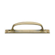 Heritage Brass Door Furniture Antique Brass / Pull Handle (Backplate) Heritage Brass - Pull Handle on Plate Antique Brass Finish