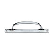 Heritage Brass Door Furniture Polished Chrome / Pull Handle (Backplate) Heritage Brass - Pull Handle on Plate Polished Chrome Finish