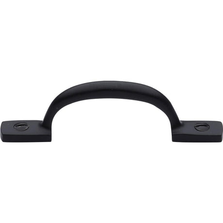 Heritage Brass Door Furniture Matt Black / Pull Handles (Face Fix) Heritage Brass - Pull Handle Russell Design 102mm Matt Black Finish