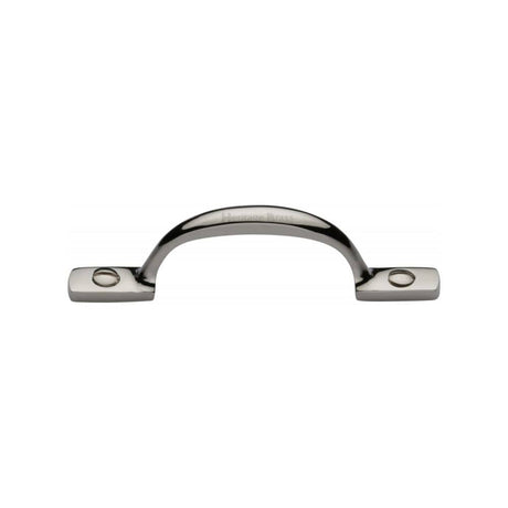 Heritage Brass Door Furniture Polished Nickel / Pull Handles (Face Fix) Heritage Brass - Pull Handle Russell Design 102mm Polished Nickel Finish