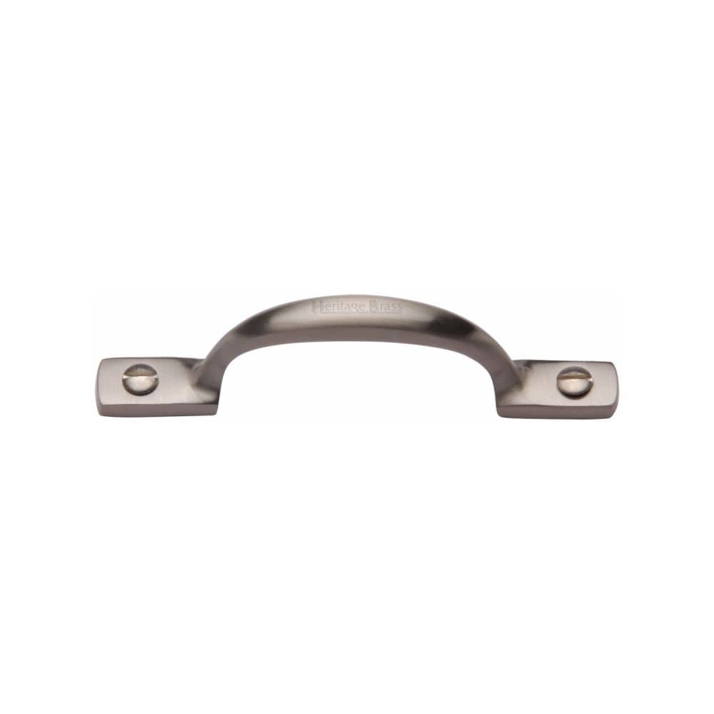 Heritage Brass Door Furniture Satin Nickel / Pull Handles (Face Fix) Heritage Brass - Pull Handle Russell Design 102mm Satin Nickel Finish