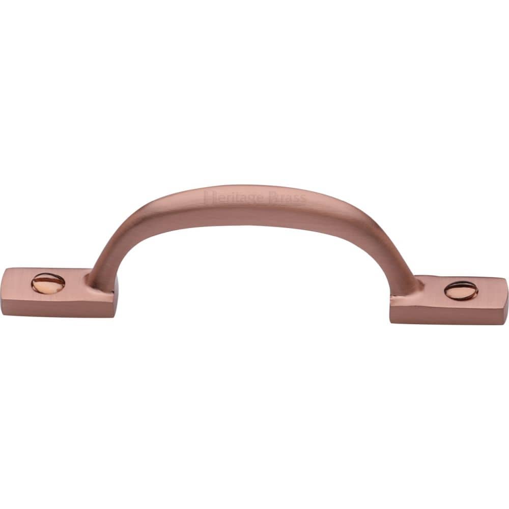 Heritage Brass Door Furniture Satin Rose Gold / Pull Handles (Face Fix) Heritage Brass - Pull Handle Russell Design 102mm Satin Rose Gold Finish