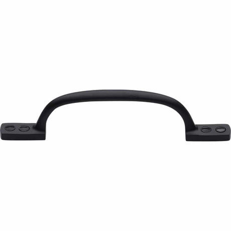 Heritage Brass Door Furniture Matt Black / Pull Handles (Face Fix) Heritage Brass - Pull Handle Russell Design 152mm CTC Matt Black Finish