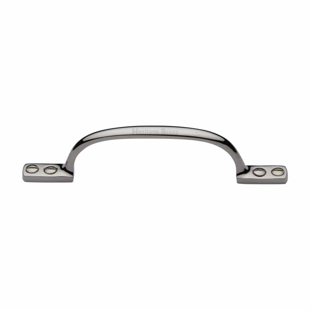 Heritage Brass Door Furniture Polished Nickel / Pull Handles (Face Fix) Heritage Brass - Pull Handle Russell Design 152mm Polished Nickel Finish
