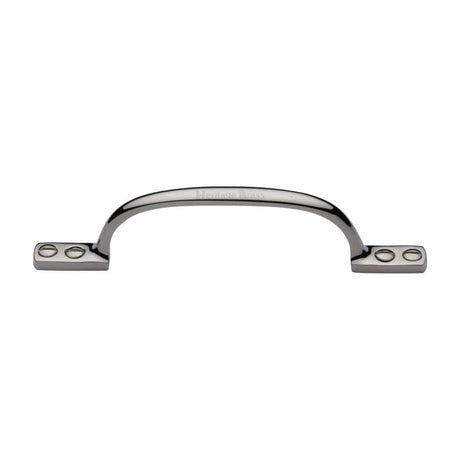Heritage Brass Door Furniture Polished Nickel / Pull Handles (Face Fix) Heritage Brass - Pull Handle Russell Design 152mm Polished Nickel Finish