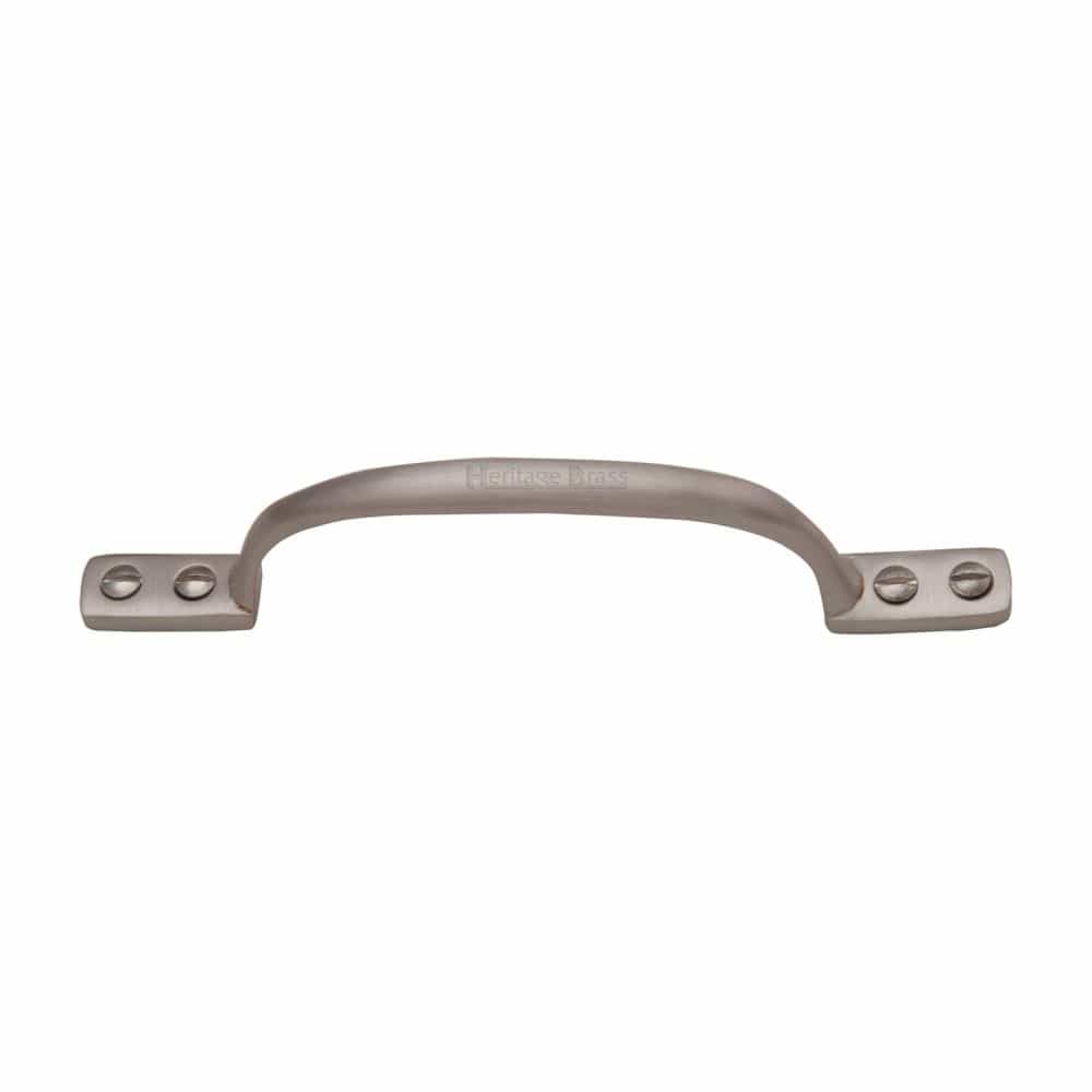 Heritage Brass Door Furniture Satin Nickel / Pull Handles (Face Fix) Heritage Brass - Pull Handle Russell Design 152mm Satin Nickel Finish