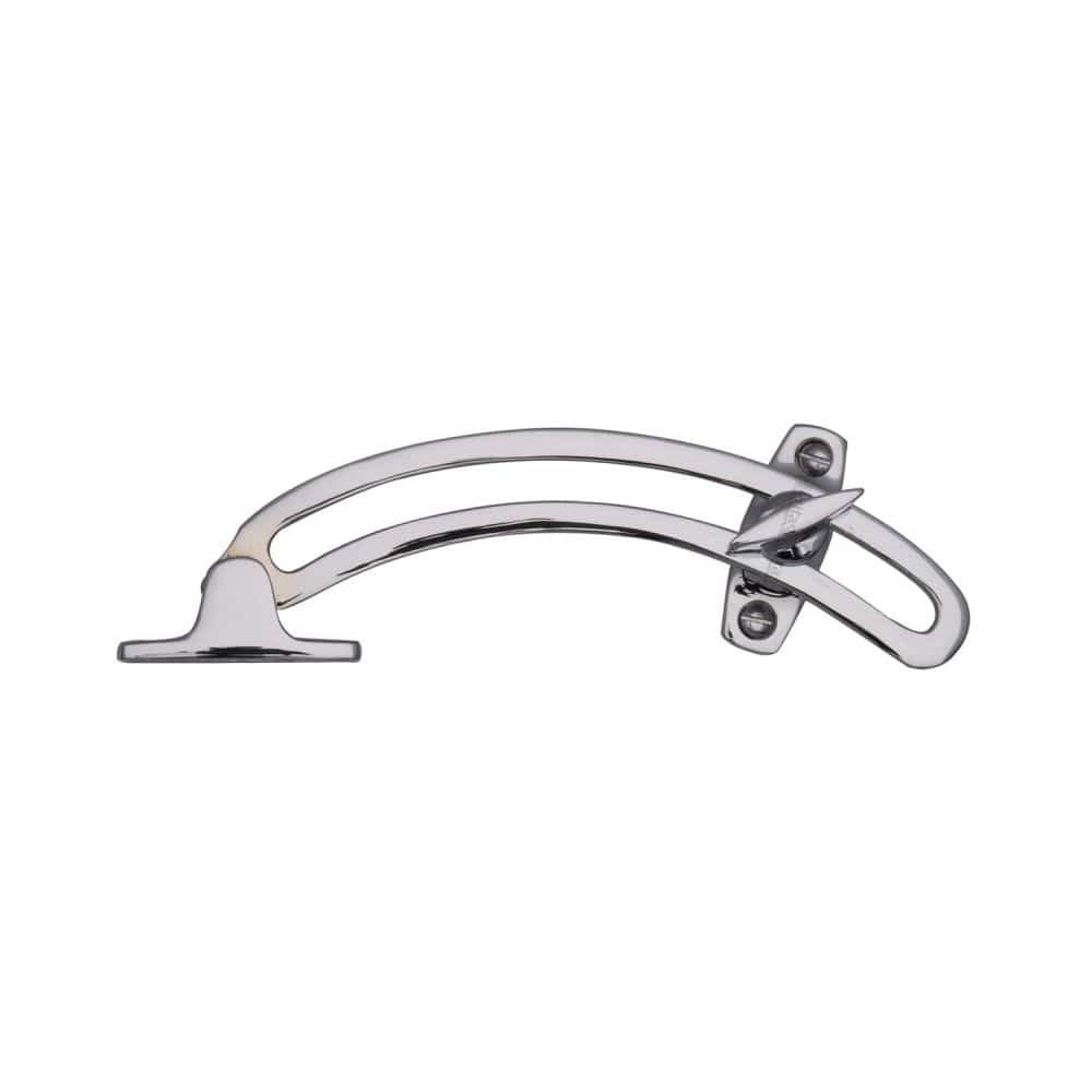 Heritage Brass Window Furniture Polished Chrome / Quadrant Arm Stay Heritage Brass - Quadrant Stay Polished Chrome Finish