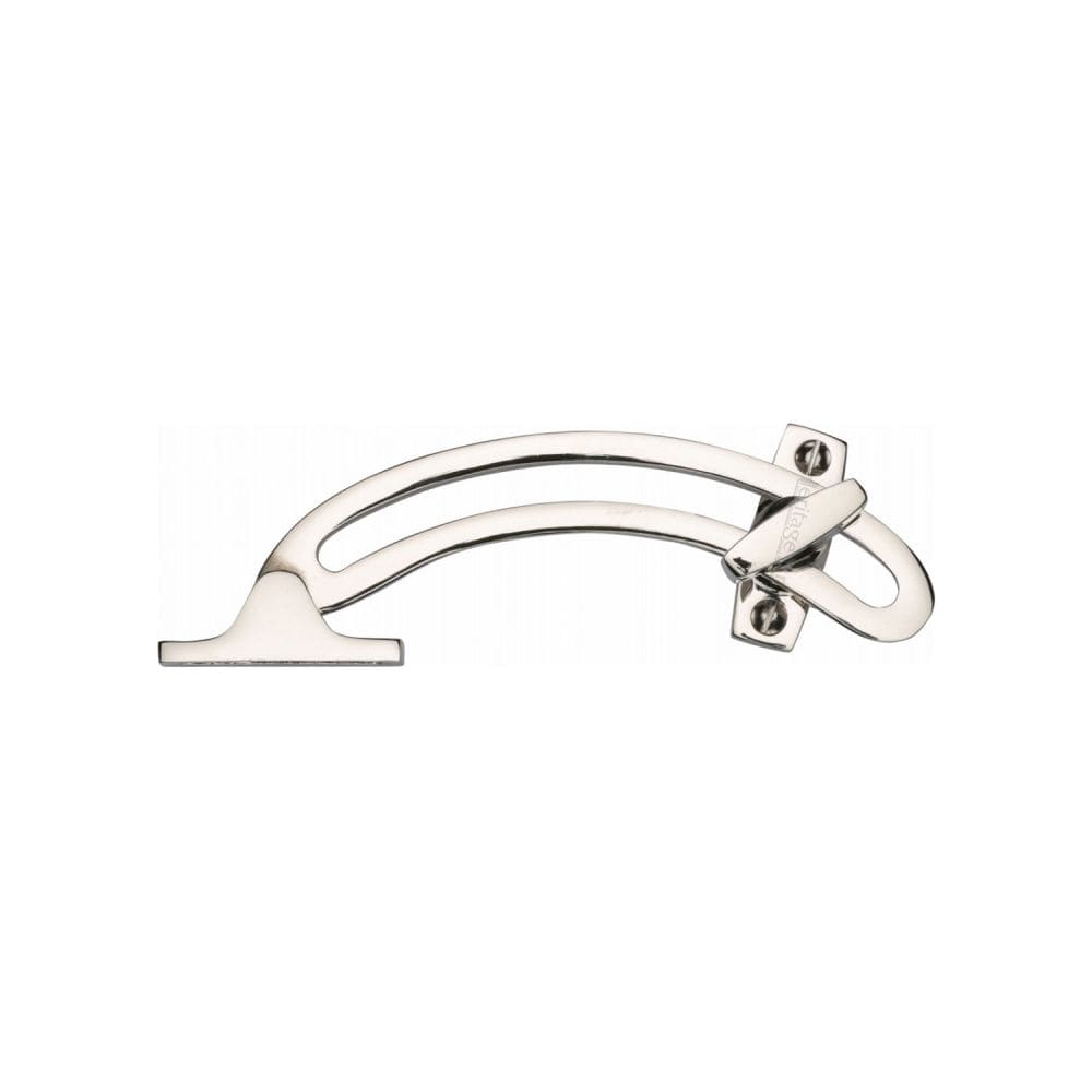 Heritage Brass Window Furniture Polished Nickel / Quadrant Arm Stay Heritage Brass - Quadrant Stay Polished Nickel Finish