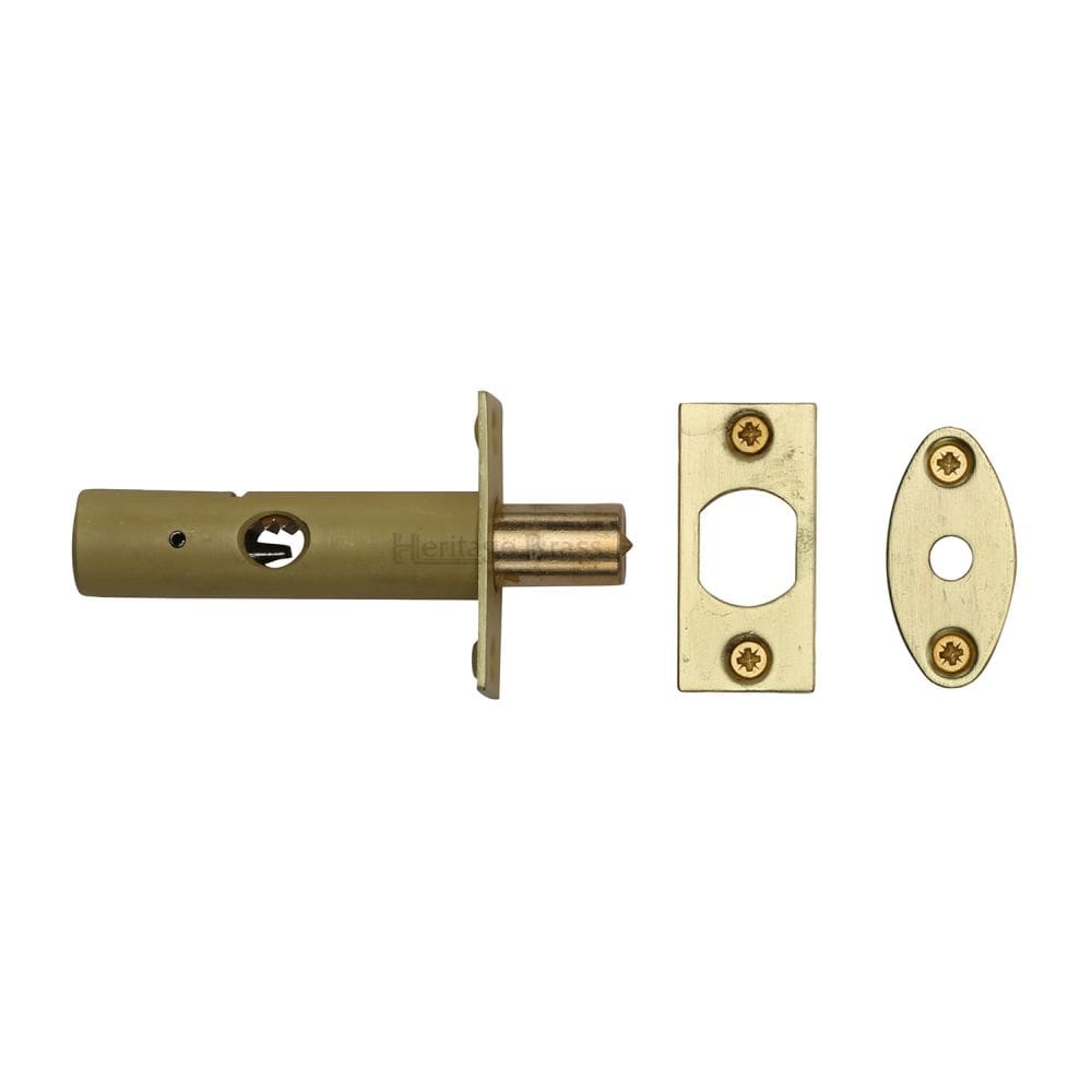 Heritage Brass Locks & Latches Satin Brass / Rack Bolt Heritage Brass - Rack Bolt without Turn Satin Brass Finish