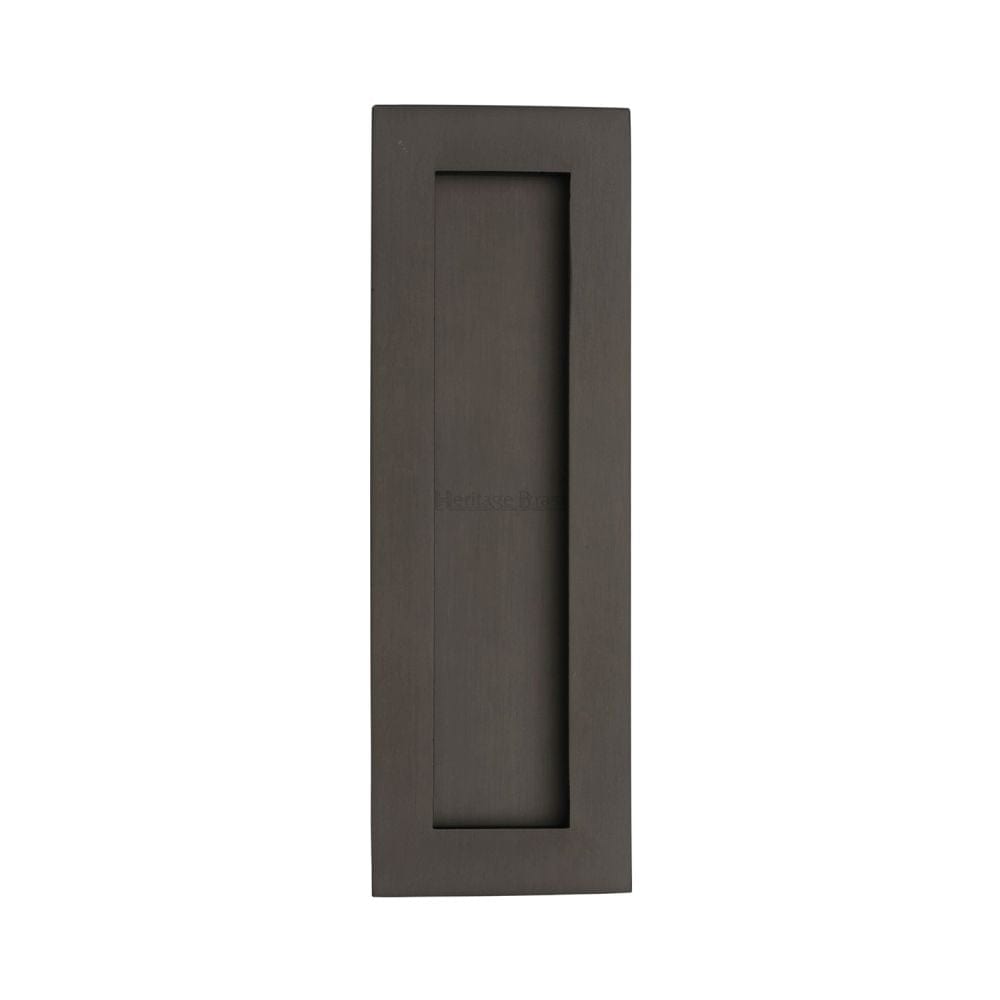 Heritage Brass Door Furniture Matt Bronze / Flush Handle / Rectangular Heritage Brass - Rectangular Flush Pull 175 x 58mm Matt Bronze Finish